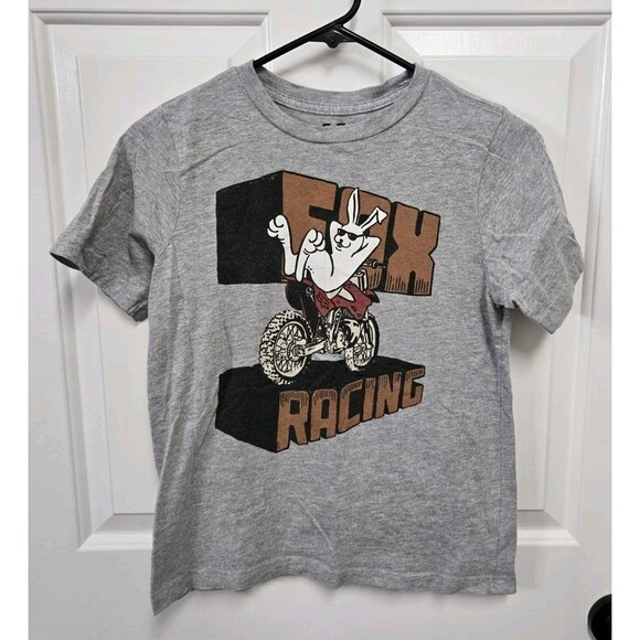 Fox Racing T Shirt Grey Size: M Logo Graphic Cotton - Picture 1 of 3